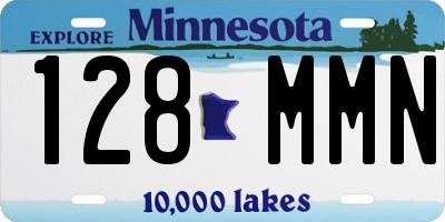 MN license plate 128MMN