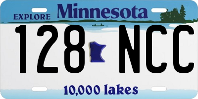 MN license plate 128NCC