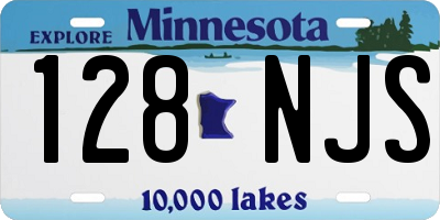 MN license plate 128NJS