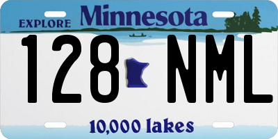 MN license plate 128NML