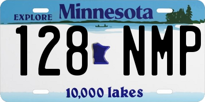 MN license plate 128NMP