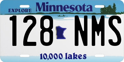 MN license plate 128NMS