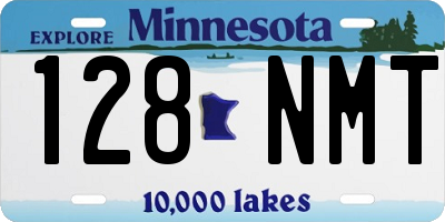 MN license plate 128NMT