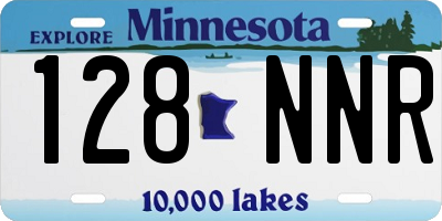 MN license plate 128NNR