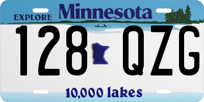 MN license plate 128QZG
