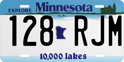 MN license plate 128RJM