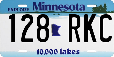 MN license plate 128RKC