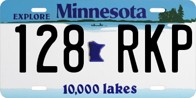 MN license plate 128RKP
