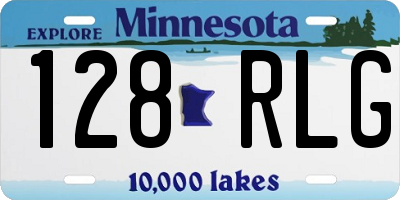 MN license plate 128RLG