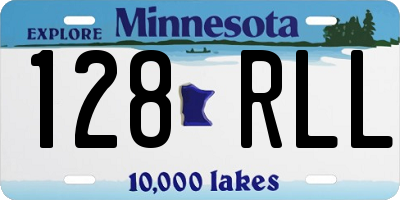 MN license plate 128RLL