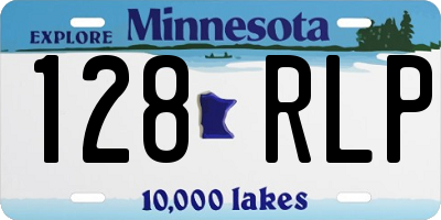 MN license plate 128RLP