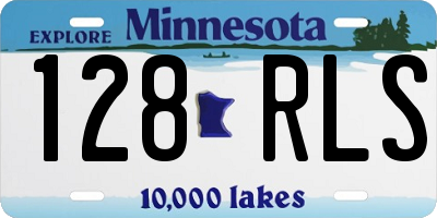 MN license plate 128RLS