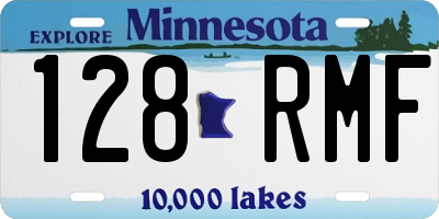 MN license plate 128RMF