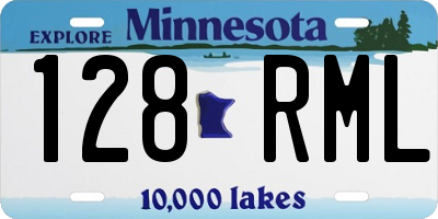 MN license plate 128RML