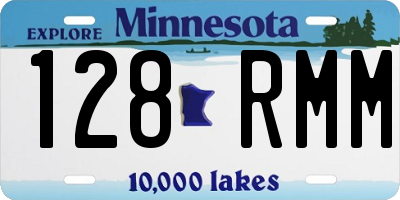 MN license plate 128RMM