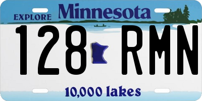 MN license plate 128RMN