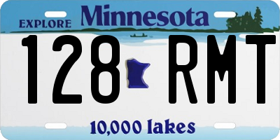MN license plate 128RMT