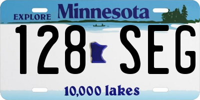 MN license plate 128SEG