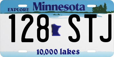 MN license plate 128STJ