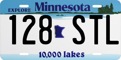 MN license plate 128STL