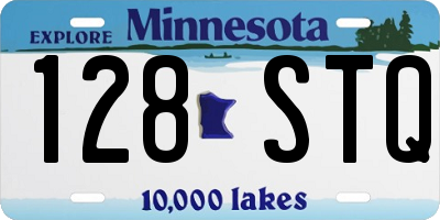 MN license plate 128STQ