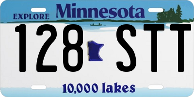 MN license plate 128STT