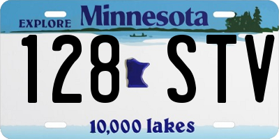 MN license plate 128STV