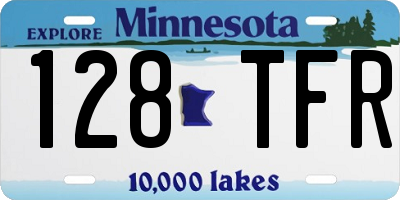MN license plate 128TFR