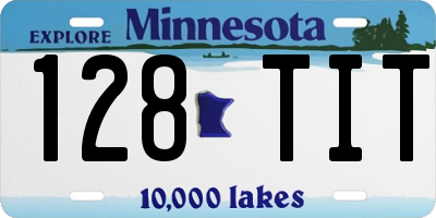MN license plate 128TIT