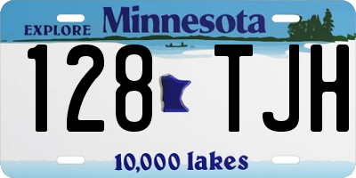MN license plate 128TJH