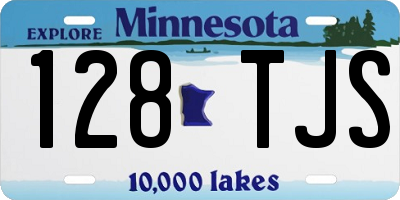 MN license plate 128TJS