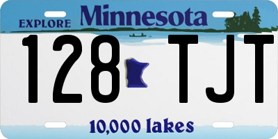 MN license plate 128TJT