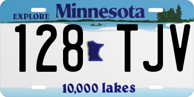 MN license plate 128TJV