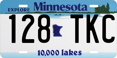 MN license plate 128TKC