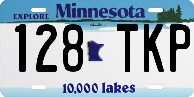 MN license plate 128TKP