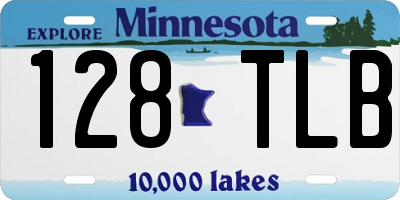 MN license plate 128TLB
