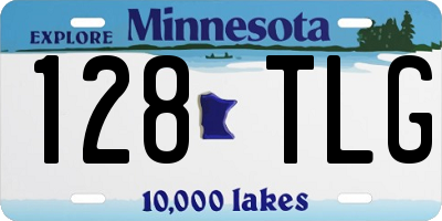 MN license plate 128TLG