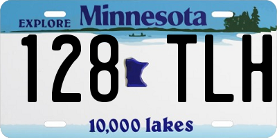 MN license plate 128TLH