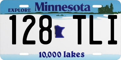 MN license plate 128TLI