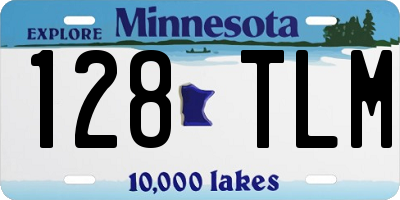MN license plate 128TLM