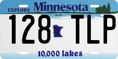 MN license plate 128TLP