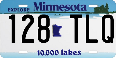 MN license plate 128TLQ