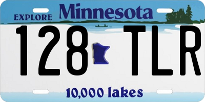 MN license plate 128TLR