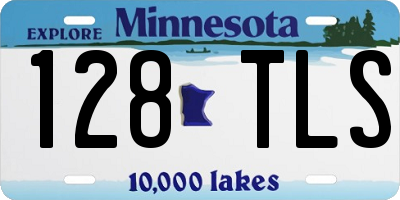 MN license plate 128TLS