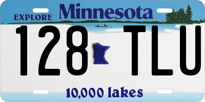 MN license plate 128TLU