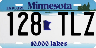 MN license plate 128TLZ