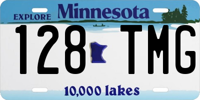 MN license plate 128TMG