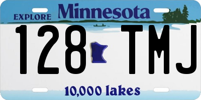 MN license plate 128TMJ
