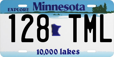 MN license plate 128TML