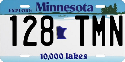 MN license plate 128TMN